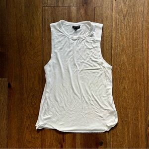 TOPSHOP White TankTop T-Shirt Size 4